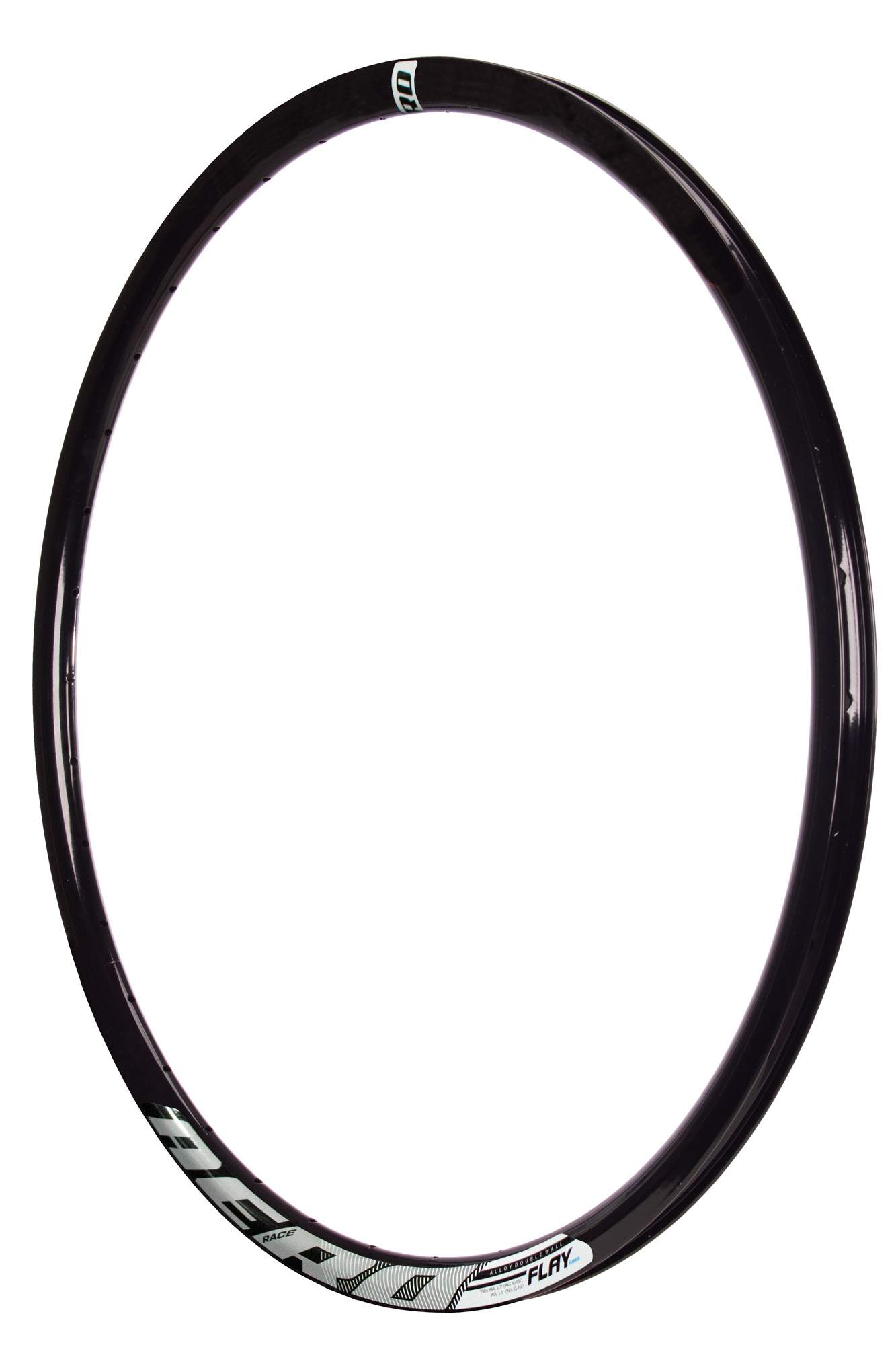 Aro 29 aero race 36 furos preto com adesivo cinza  tubeless ready