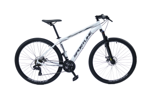 Bicicleta 29 câmbio importado 24v freio hidráulico st4 branco/preto 17