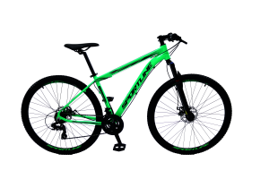 Bicicleta 29 shimano acera 27v freio hidráulico c/ trava cassete st8 verde/preto 17